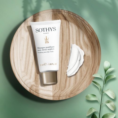 SOTHYS Purifying Two Clay Mask|Salicylic Acid Face Mask for Women | Green Clay Cream | Hydrating, Exfoliating and Pore Purifying | Combination to Oily Skin