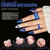 MEFA Nail Tips, Medium Almond Nail Tips 15 Sizes, 600 Pcs Gel x Nail Tips Pre-shaped Half Matte Full Cover Acrylic Nail Tips Press on Nails for Nail Extension Home DIY Salon Manicure