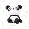 cobee Panda Figures Cake Toppers, 8 Pcs Miniature Cake Decorations Panda, Birthday Party Supplies Panda Cake Toppers Decor