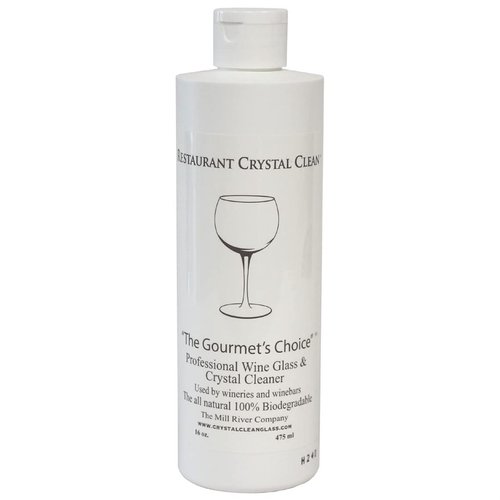Restaurant Crystal Clean: Professional Wine Glass Cleaner and Crystal Cleaning Liquid -16 oz.