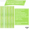 KatchOn Neon Green Streamers Backdrop -3.2x8 Feet | Lime Green Foil Fringe Curtain, Neon Party Decorations, Margs and Matrimony Bachelorette Decorations | Lime Green Party Decorations, Christmas Decor
