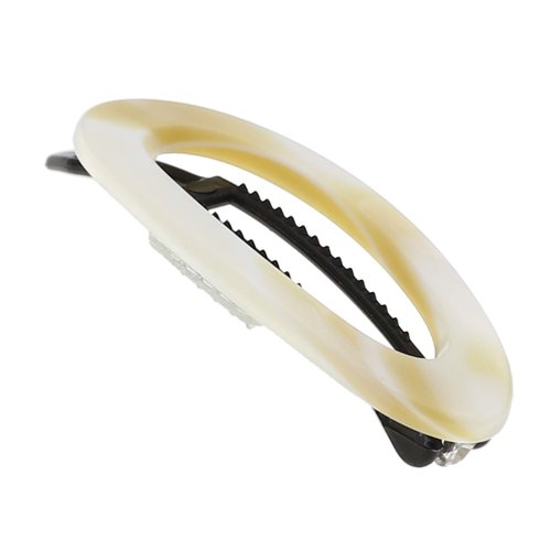 Camila Paris CP1994/2 French Hair Barrette Clip for Women, Handmade, Side Slide-in Metal-Free Closure Strong Hold Grip Hair Clips for Girls, No Slip Durable Styling Hair Accessories, Made in France