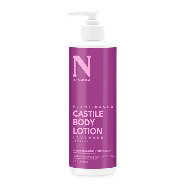 Dr. Natural Lavender Castile Body Lotion, 16oz