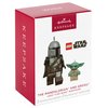 Hallmark Keepsake Christmas Ornaments 2023, The Mandalorian and Grogu LEGO Star Wars Minifigure, Set of 2, Gifts for Star Wars Fans