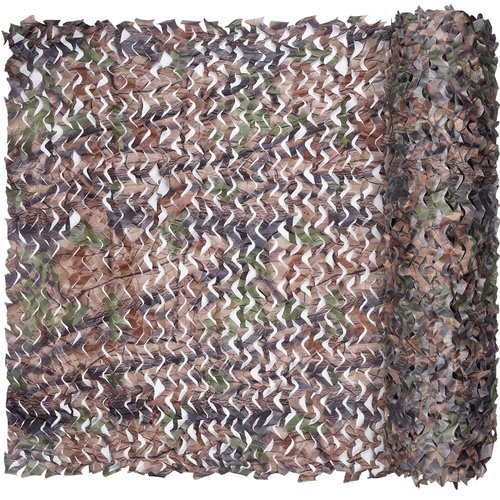 iunio Camo Netting Camouflage Netting, Camo Net Bulk Roll Camouflage Mesh Nets for Hunting Blind Deer Stand Military Party Decorations Sunshade Shooting (Bionic Tree Camo, 4.9ft*32.8ft/1.5m*10m)