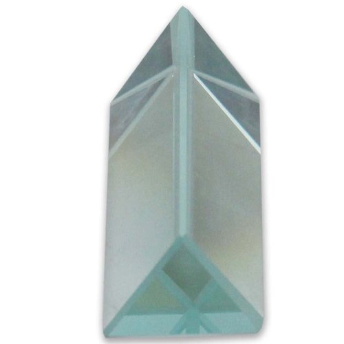 ToolUSA Optical Glass Triangular Prism | 1" x 2" (2.5 cm x 5 cm) | Refracts Light for Educational & Photography Use