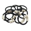 Ruihfas 10Pcs Lady Girls Shiny Rhinestone Rubber Band Hair Rings Korean Hair Accessories Hair Ropes Ponytail Holder