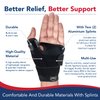 Doctor Developed Thumb Brace for Arthritis/Thumb Splint/Thumb Support for Men & Women - Trigger Thumb Spica Splint - Thumb Splint for Right Hand/Left- FDA Medical Device & Handbook (Black, Single)