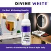 Divine White Dual-Action Stain Removal Aligner/retainer Cleaner and Teeth Whitening Foam- Hydrogen Peroxide-Good for Invisalign, ClearCorrect, SmileDirectClub, Candid -Oral Care-Toothpaste Replacement