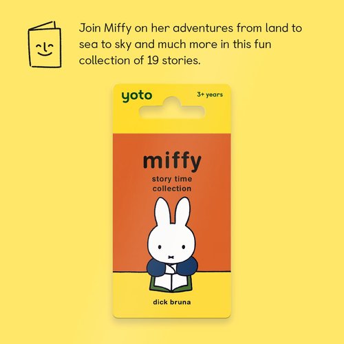 Yoto Miffy Story Time Collection – Kids Audio Card for Use with Player & Mini All–in–1 Audio Player, Educational & Screen–Free Listening with Fun Playtime, Bedtime & Travel Stories, Ages 3+