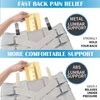 EGjoey Back Brace for Lower Back Pain Relief - Back Support Belt for Women & Men, Lower Back Brace for Herniated Disc, Sciatica. Removable Stays for Lower Back Support with 2 Different Hardness Sets (Grey, Medium)