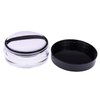 AKOAK Capacity 10 ml(0.33 oz) No Leaks Empty Reusable Plastic Loose Powder Compact Container DIY Makeup Powder Case with Sponge Powder Puff,Elasticated Net Sifter and Threaded Screw Lid