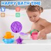 Baby Bath Toys for Kids Ages 1-3 5 PCS Mold Free Toddler Bath Toys for 2-4 Bathtub Water Toys Baby Gifts (Color Random)