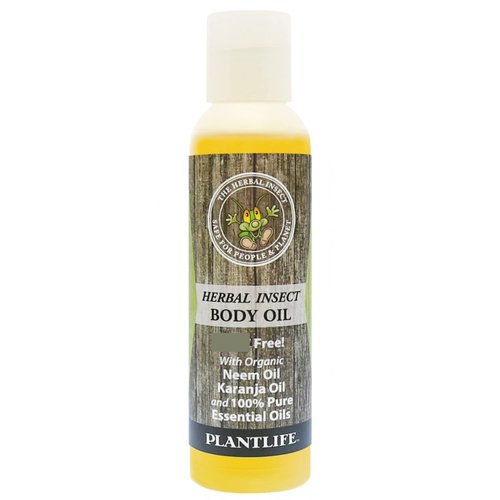 Plantlife Herbal Body Oil with Neem - Natural Aromatherapy - 4 oz