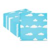 50PCS Blue Sky Paper Napkins 13 x 13 Inches Luncheon Napkins Cocktail Napkins Disposable Blue Sky Theme Decorations for Kids Baby Shower,Birthday Outdoor Camping Party Supplies