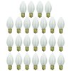 Sunlite Incandescent C9 Colored Night Light Bulb, 7 watts, 120 Volts, Intermediate E17 Screw Base, 2000 Rated Hours, Christmas-Lights Nightlight, Clear, 25 Pack