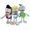 Dyharnsty 3Pcs Plants vs Zombies Plush Toys Zombie Sets,PVZ Stuffed Figure Doll for Children, Great Gifts for Kids and Fans