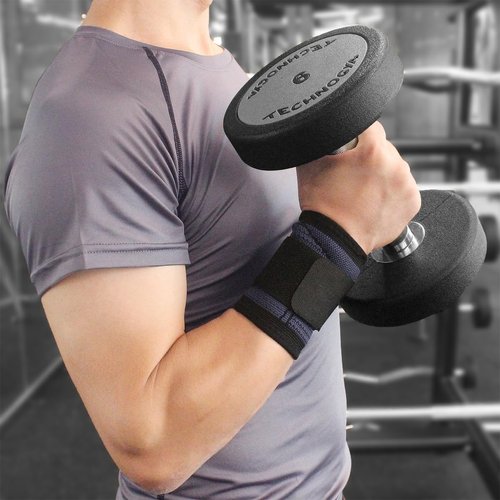 YUNYILAN 2 Pack Wrist Brace Carpal Tunnel, Wristbands Compression Wrist Strap, Wrist Wraps Support Sleeves for Work Fitness Weightlifting Sprains Tendonitis Pain Relief Breathable (Black, M)