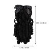 FOMIYES Hair Comb Curly Ponytail Victorian Wig Ringlet Wig Human Hair Wigs Ponytail Curly Wig Ponytail Hairpiece Long Curly Wig Human Wigs Wig with Bow Polyester clothing vintage Miss