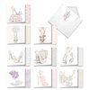 The Best Card Company 10 Blank Wedding All Occasion Card Assortment Box Set (4.8 x 6.6 Inch) w/Envelopes (10 Designs) Bride-itude AMQ5052WBB-B1x10