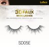 Laflare Silk Lashes 3D FAUX MINK Eyelashes, Light, Reusable, Handmade, Natural Looking, Professional Easy to Apply Eyelashes in a Knitted Style1-3 PACKS BUNDLE SPECIAL (3, SD05E)