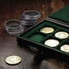 Houseables Silver Dollar Coin Holders, Coins Protectors, Eagle Capsules, 40mm ID, 25 Pack, Plastic, Clear, Air-Tite Storage Case, American Collectors Supplies, Airtite Collection Containers