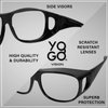 Yogo Vision Fitover Blue Light Blocking Glasses Computer Fit over Eyewear Wear Over Eyeglasses and Readers For Men Women