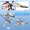 HIGH GODO Transforming Robot Building Set for Adults, 2 in 1 City Warrior Mech & Fighter Jet Building Toy Model, 952 Pcs Creative Collectible Gift for Boys Kids 8-12