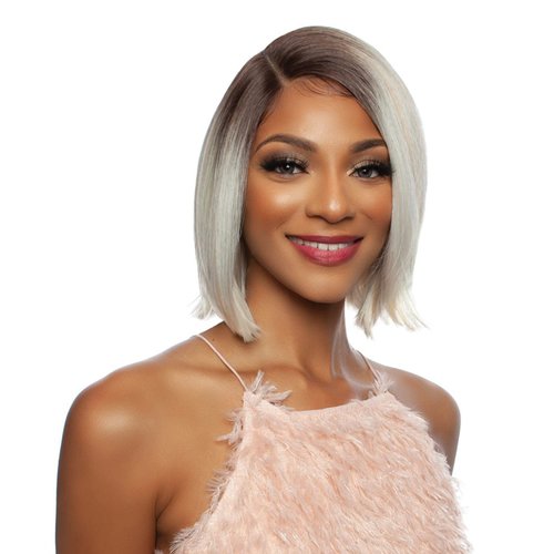 Mane Concept Human Hair Blend HD Lace Front Wig Brown Sugar 4" Deep Part BSHC232 Orlena (ST1BBROWNBALAYAGE)