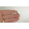 Generic Set of 2 extra tiny small silver metal flower alligator hair clip for fine thin