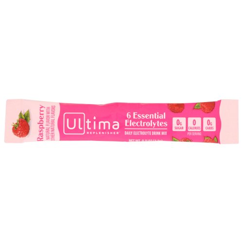 Ultima Replenisher Raspberry Electrolyte Drink Mix Single, 0.11 OZ