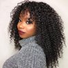 beafay Water Short bob Wigs with Bangs Brazilian Virgin Human Hair Wigs None Lace Front Wigs With Bangs 130% Density Glueless Machine Made Wigs For Black Women 12 Inch¡­