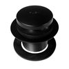 Westbrass D931K-62 1-3/8" Fine Thread Tip-Toe Bathtub Drain Plug Trim Set with One-Hole Overflow Faceplate and 1-1/2" Adapter Bushing, Matte Black