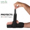 GuardNHeal Ulnar Gutter Boxer Splint – Must Use for Pinky Finger Splint, Boxer’s Fracture, Ulnar Gutter Wrist Brace, Metacarpal finger splint, Dupuytren's contracture - for Left or Right Hand (Medium)