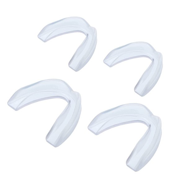 Mouth Guard for Grinding Teeth, Dental Guard, 2 Sizes 4 Pieces, Stops Bruxism Night Guard, Clenching Mouthguard