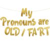 Hilarious Adult Birthday Gold Glitter Banner - Funny Birthday and Retirement Party Supplies, Ideas, Gifts and Decorations