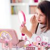 Kids Washable Makeup Girls Toys,Real Little Girl Make up Sets for Toddler Kid Children Princess Christmas Birthday Gifts Toys for 5 6 7 8 9 10 11 12 Year Old Girls (Make Up Kit for Kids-M03)