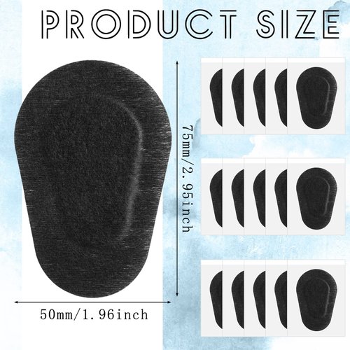 40 Pcs Adhesive Eye Patches, Eye Patches for Adults Eye Pad Disposable Eyepatch Latex Free Adhesive Bandages for Baby Kids Girls (Black,3 x 2 Inch)