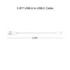 2 Pack USB-A to USB-C Car Carplay Cable for iPhone 16/15,iPhone 16/15 Plus, iPhone 16/15Pro , iPhone16/15Pro Max Carplay USB C Cord,iPad usb C Cable 10th, iPad Air Car Charger Cable Cord (White)