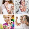 Y 10 Sheet Christmas Temporary Tattoo Stickers Men Women Children Makeup Festival Carnival Party Fake Body Tattoos for Astronaut Merry Christmas Theme Face Tattoos Body Tattoos