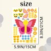 24 Sheets Butterfly Make a Face Sticker Sheets for Kids Todders Activities, Make Your Own Stickers for Kids Birthday Party Favor Supplies Craft