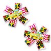 Back to School Hair Bows for Girls Cute Hair Clips School Bows for Girl School Bus Hair Barrettes Red Yellow White Bow Clips for Teacher Ribbon Hair Bow Non-slip Hair Grip Girls Hair Accessories 2Pcs