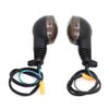motoparty Motorcycle Turn Signals For KAWASAKI EX250R NINJA 250R KLX250S KLX250SF VN650 Vulcan S Front/Rear Turn Signal Indicator Light Blinker Lamp Motorcycle, (Smoke Shell)