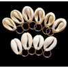 10 Pack Shell Headpiece Hair Clips for Women, Seashell Pendant Hair Slide Stylish Ponytail Hair Braid Rings Hair DIY Jewelry Accessories Prom (Gold)