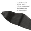 ABH AmazingBeauty Tape in Hair Extensions Semi-Permanent Pre-taped Tape Extensions Real Remy Human Hair Skin Weft, Invisible, Seamless and Reusable, 50g 20pcs, Jet Black Color 1, 18 Inch