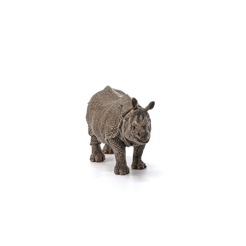 Schleich Wild Life, Animal Figurine, Animal Toys for Boys and Girls 3-8 Years Old, Indian Rhinoceros, Ages 3+