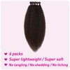 BAESITTE Ocean Wave Crochet Hair 6 Bundles (24 24 26 26 28 28Inch) Deep Wave Crochet Hair for Black Women Curly Wavy Braiding Synthetic Hair Extensions #4 Color 260g