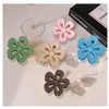 WUBAYI 6Pcs Frosted Flower Claw Clips, Non-Slip Strong Claw Clips for Thick Thin Hair, Women Girls Hair Styling Accessories Holiday Gifts