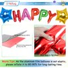 Rainbow Birthday Balloons Banner, 3D Mylar Foil Happy Birthday Balloons, 26pcs Birthday Party Decorations with 8pcs Star Balloons for Kids Girls Boys Women Adults Birthday Party Supplies