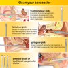 9 Pcs Ear Pick Earwax Removal Kit, Ear Cleansing Tool Set, Ear Wax Removal Tool, Ear Curette Ear Wax Remover Tool with a Cleaning Brush and Storage Box, Medical Grade, for Children and Adults,Silver